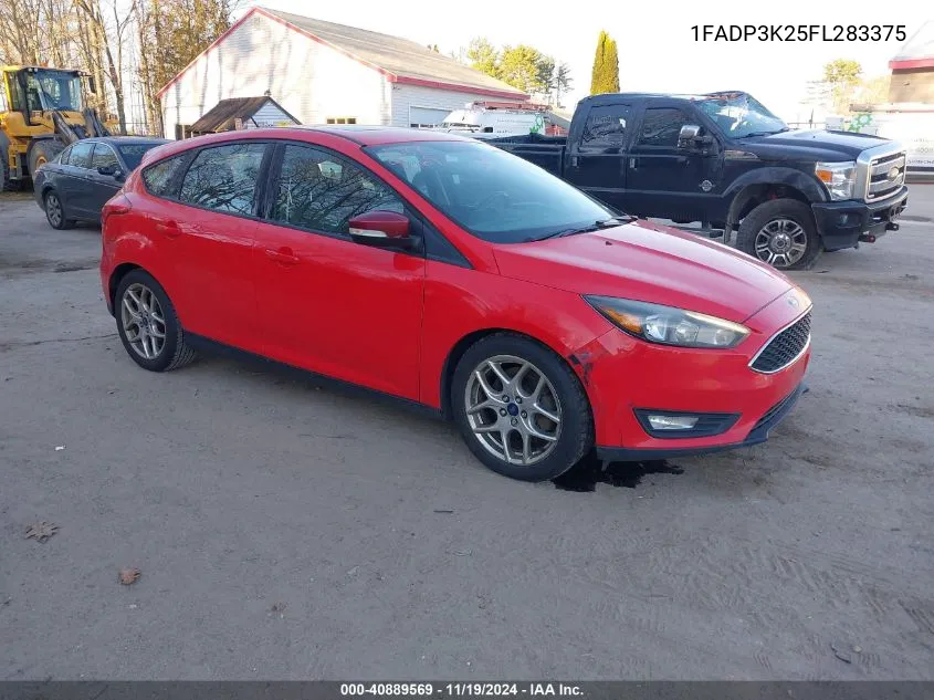 2015 Ford Focus Se VIN: 1FADP3K25FL283375 Lot: 40889569