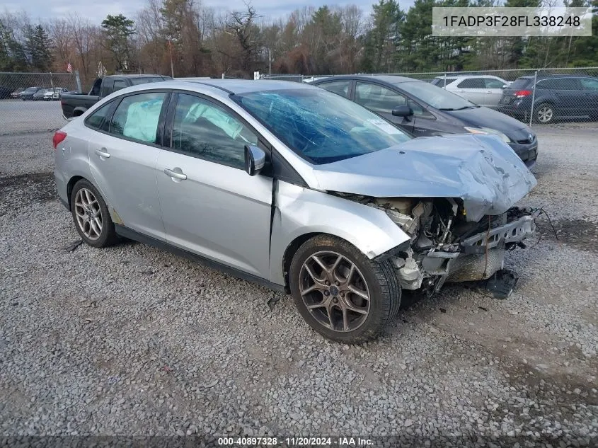 2015 Ford Focus Se VIN: 1FADP3F28FL338248 Lot: 40897328