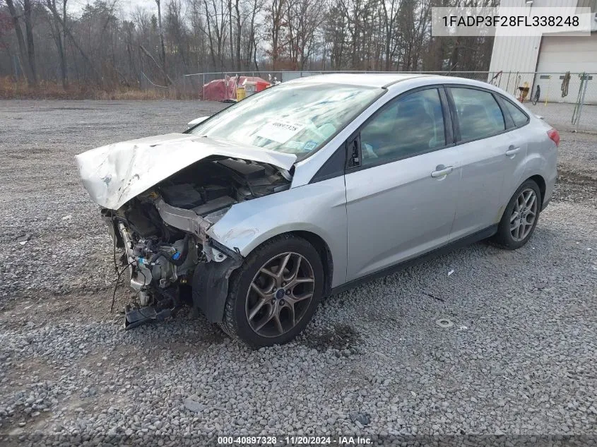 2015 Ford Focus Se VIN: 1FADP3F28FL338248 Lot: 40897328