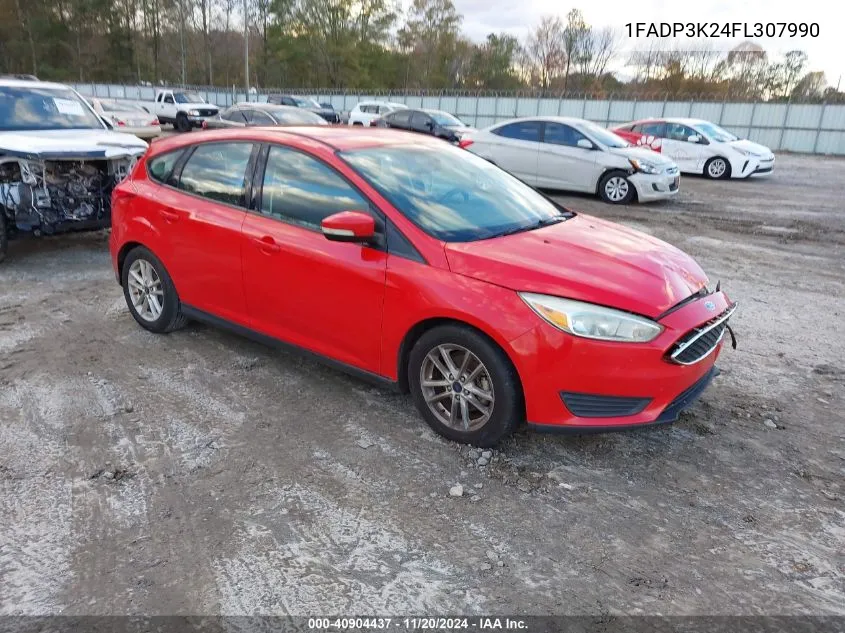 2015 Ford Focus Se VIN: 1FADP3K24FL307990 Lot: 40904437