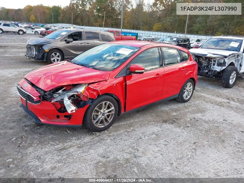 2015 Ford Focus Se VIN: 1FADP3K24FL307990 Lot: 40904437