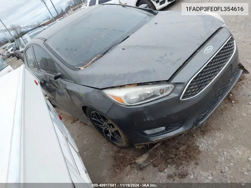 2015 Ford Focus Se VIN: 1FADP3FE0FL354616 Lot: 40917581