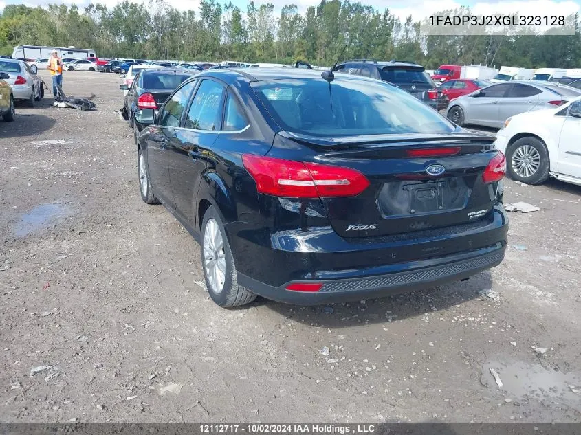 2016 Ford Focus VIN: 1FADP3J2XGL323128 Lot: 12112717