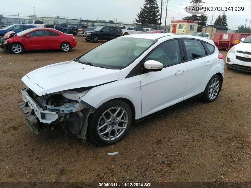 2016 Ford Focus Se VIN: 1FADP3K27GL341939 Lot: 30049311