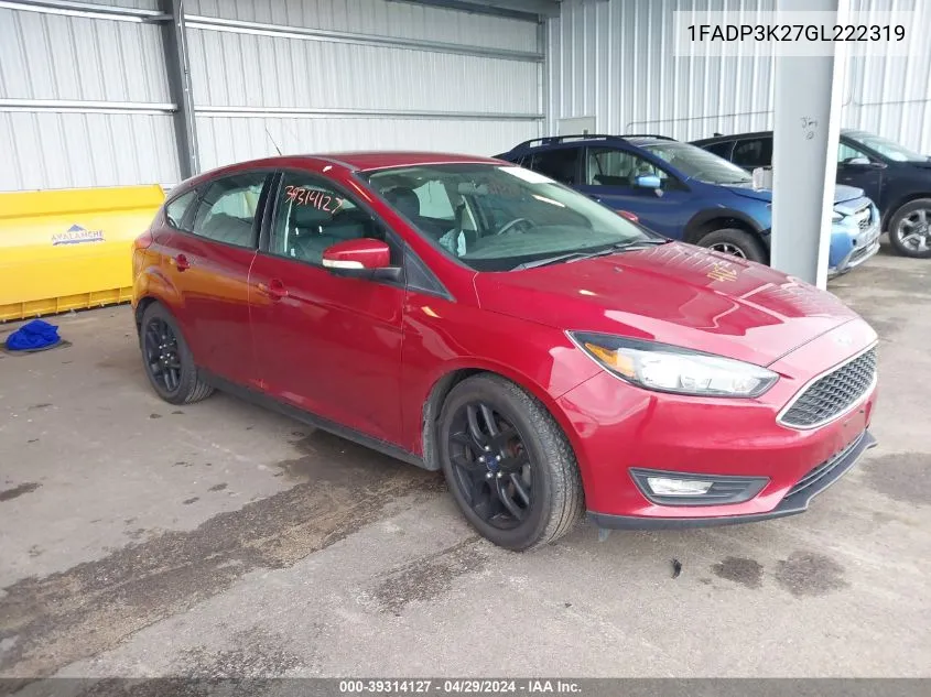 1FADP3K27GL222319 2016 Ford Focus Se