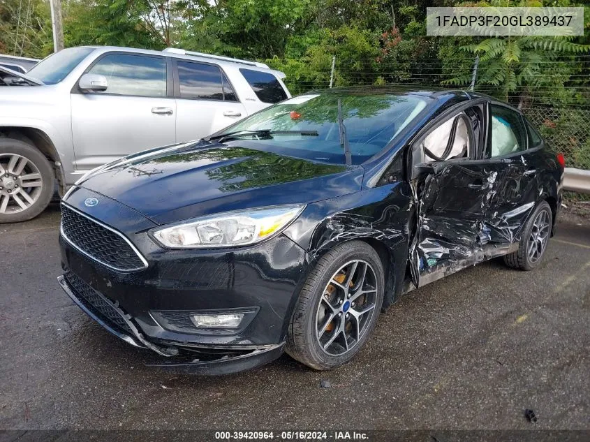 1FADP3F20GL389437 2016 Ford Focus Se