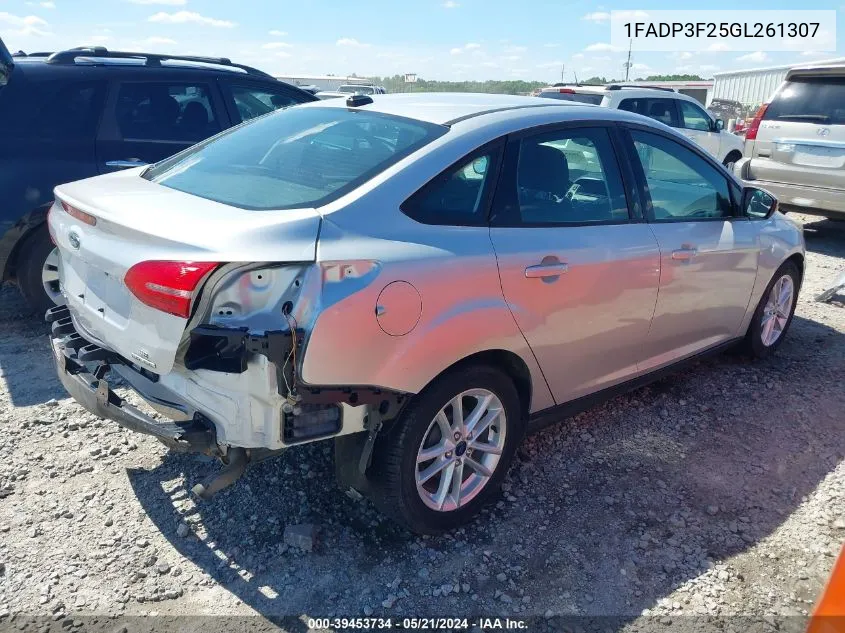 2016 Ford Focus Se VIN: 1FADP3F25GL261307 Lot: 39453734