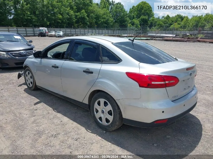 1FADP3E21GL366170 2016 Ford Focus S