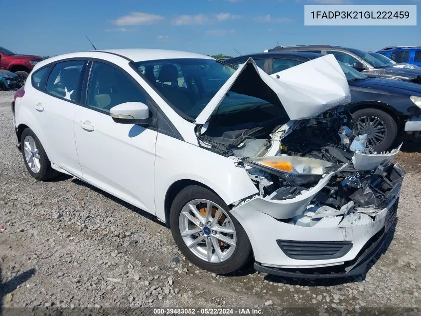 2016 Ford Focus Se VIN: 1FADP3K21GL222459 Lot: 39483052