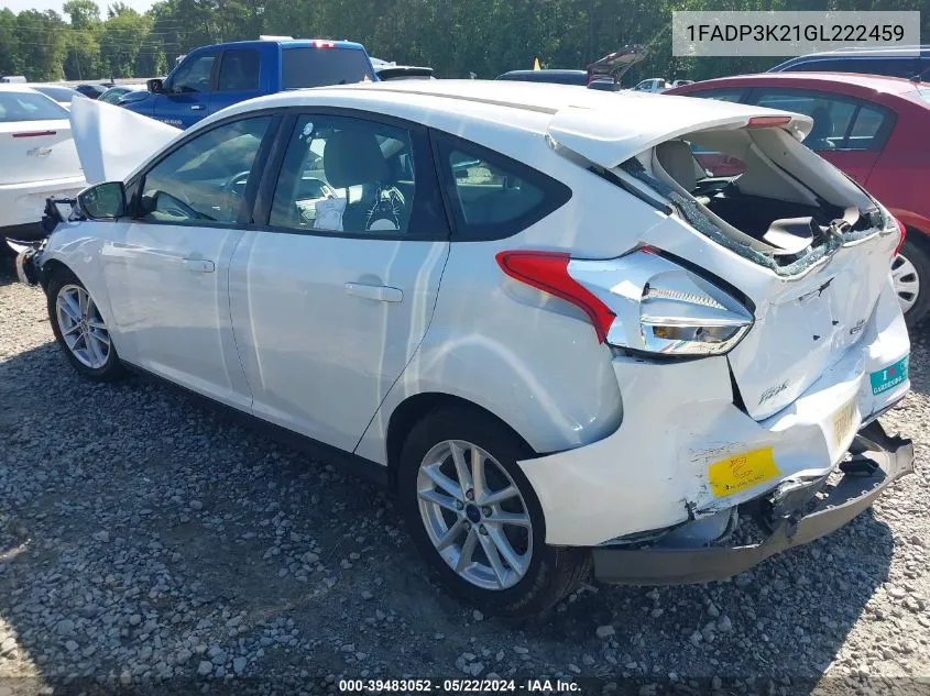 1FADP3K21GL222459 2016 Ford Focus Se