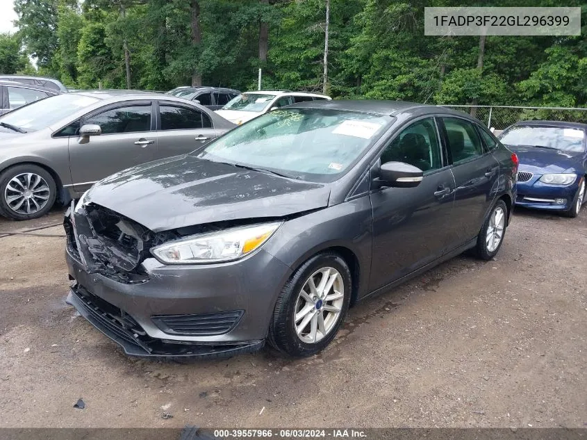 1FADP3F22GL296399 2016 Ford Focus Se