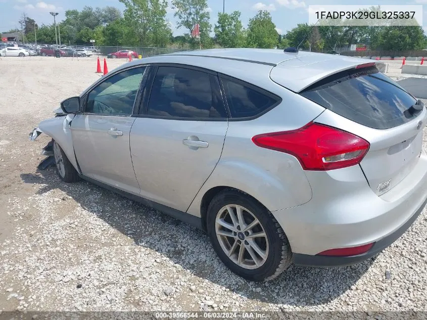 2016 Ford Focus Se VIN: 1FADP3K29GL325337 Lot: 39566544