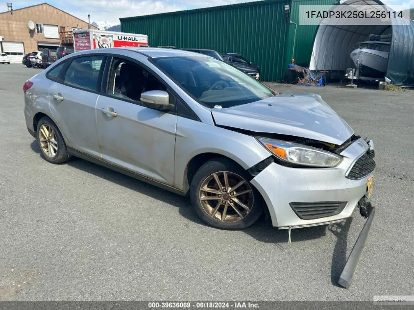 2016 Ford Focus Se VIN: 1FADP3K25GL256114 Lot: 39636069