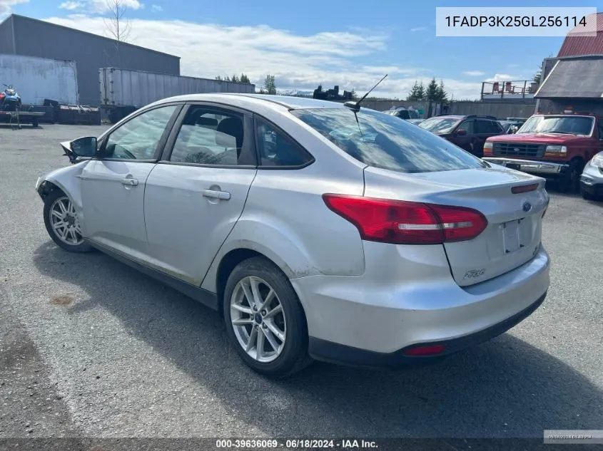 2016 Ford Focus Se VIN: 1FADP3K25GL256114 Lot: 39636069