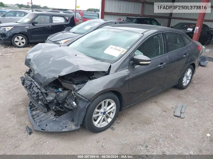 1FADP3F25GL373816 2016 Ford Focus Se