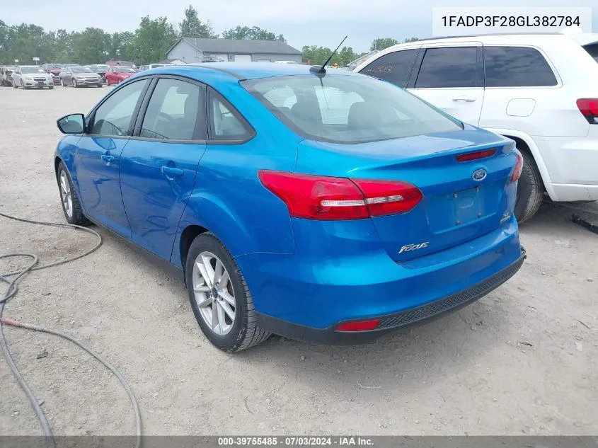 1FADP3F28GL382784 2016 Ford Focus Se