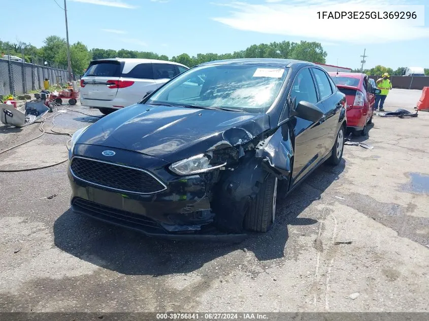 2016 Ford Focus S VIN: 1FADP3E25GL369296 Lot: 39756841