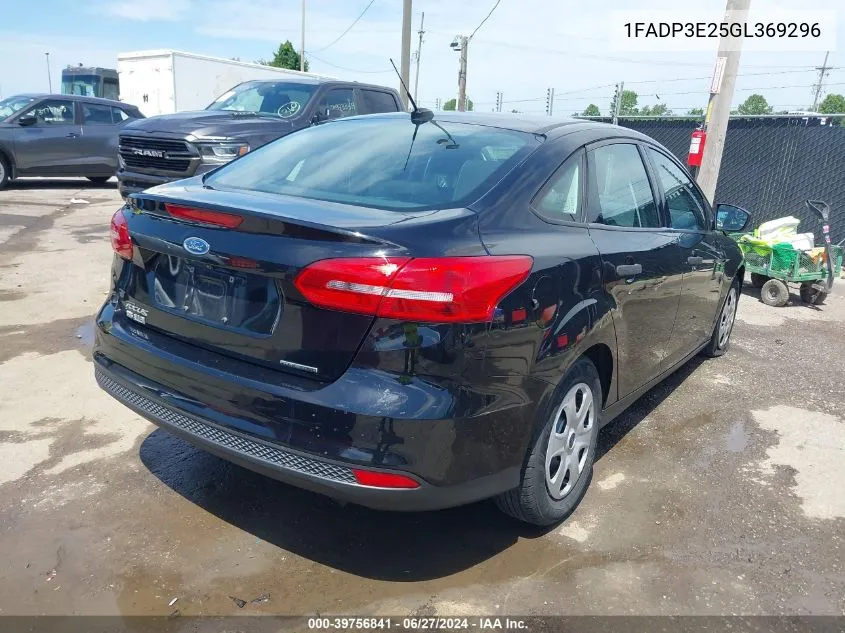 2016 Ford Focus S VIN: 1FADP3E25GL369296 Lot: 39756841