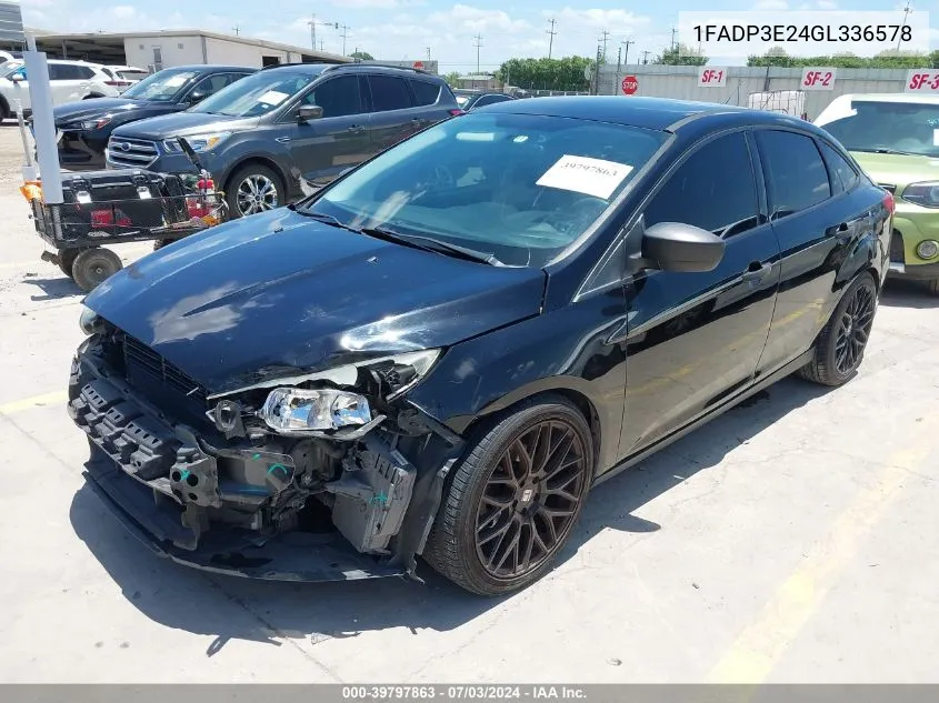 2016 Ford Focus S VIN: 1FADP3E24GL336578 Lot: 39797863