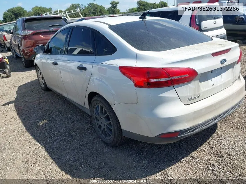 1FADP3E26GL372286 2016 Ford Focus S