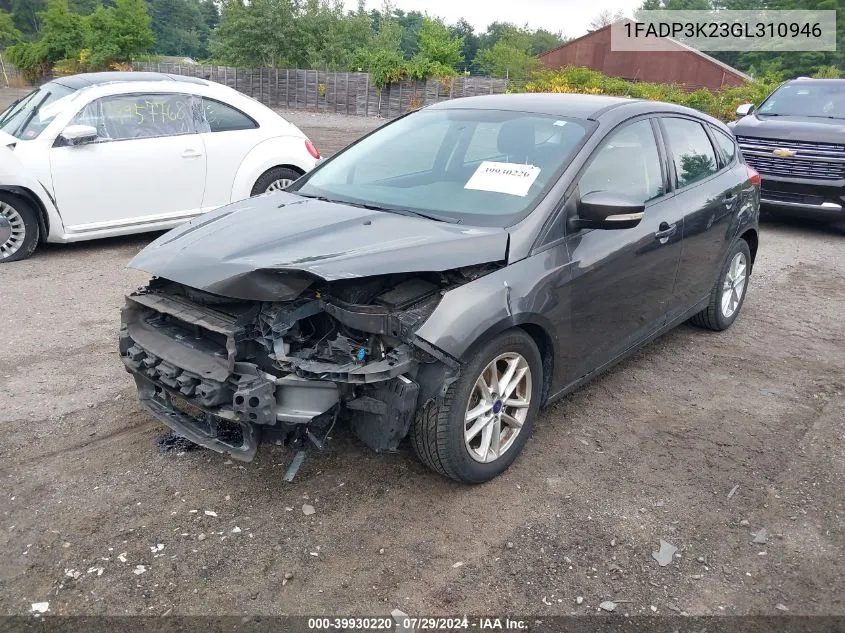 1FADP3K23GL310946 2016 Ford Focus Se