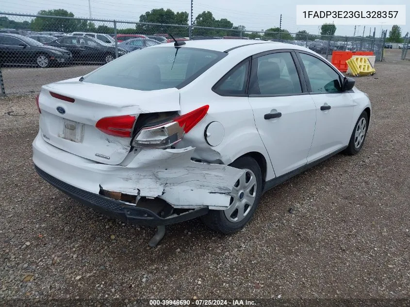 1FADP3E23GL328357 2016 Ford Focus S