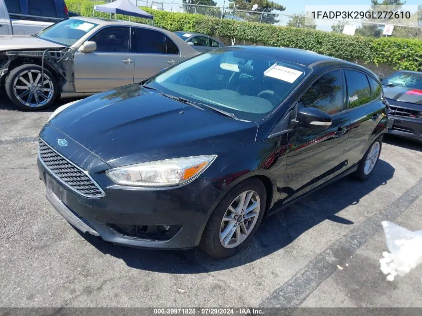 2016 Ford Focus Se VIN: 1FADP3K29GL272610 Lot: 39971825