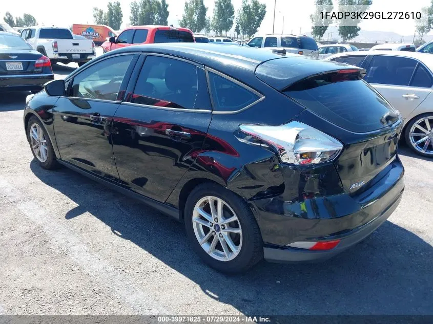 1FADP3K29GL272610 2016 Ford Focus Se