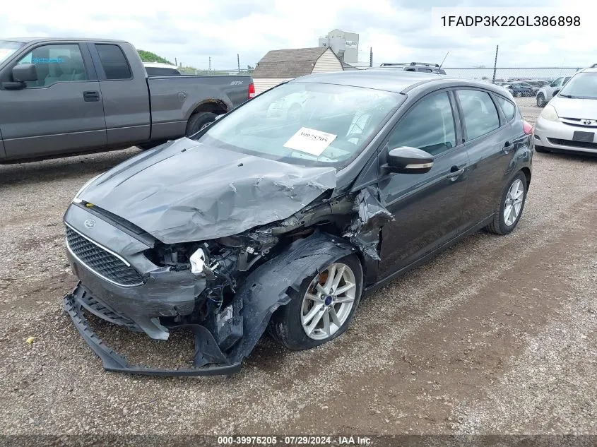 1FADP3K22GL386898 2016 Ford Focus Se