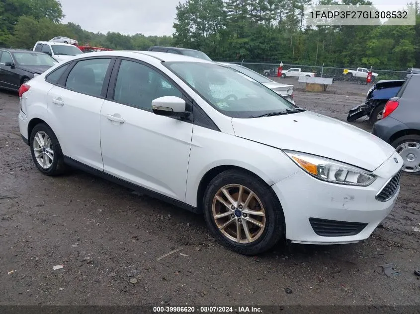 2016 Ford Focus Se VIN: 1FADP3F27GL308532 Lot: 39986620