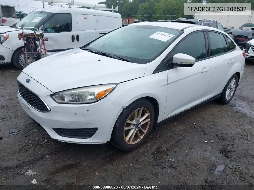 2016 Ford Focus Se VIN: 1FADP3F27GL308532 Lot: 39986620