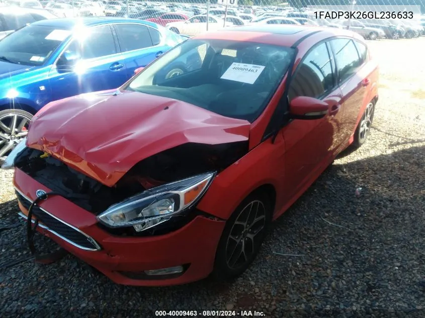 2016 Ford Focus Se VIN: 1FADP3K26GL236633 Lot: 40009463