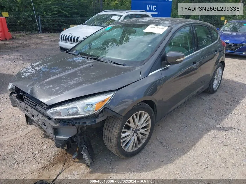 1FADP3N26GL299338 2016 Ford Focus Titanium