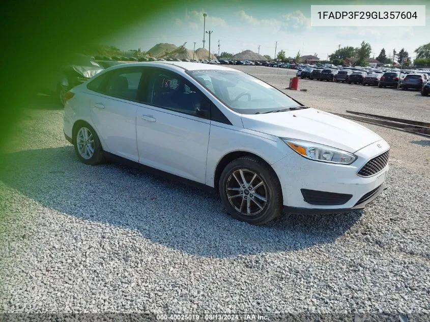 1FADP3F29GL357604 2016 Ford Focus Se