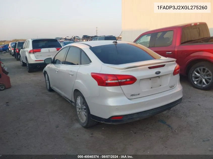 1FADP3J2XGL275260 2016 Ford Focus Titanium