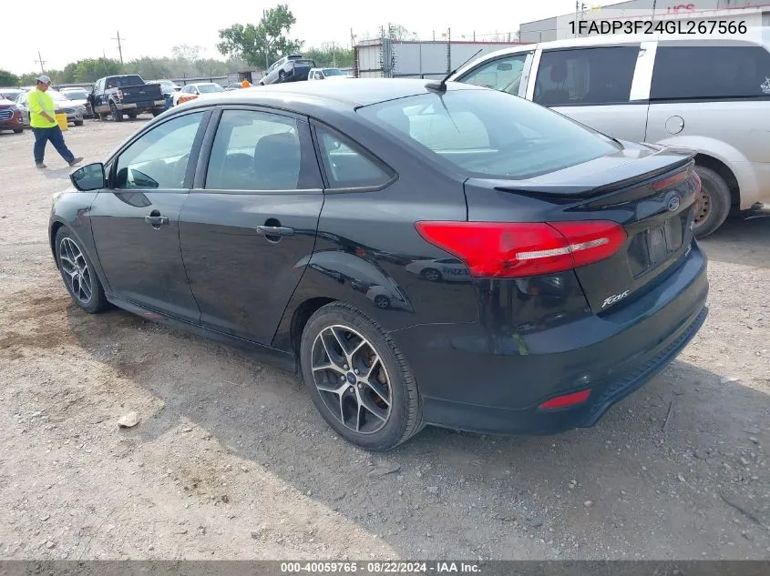 1FADP3F24GL267566 2016 Ford Focus Se