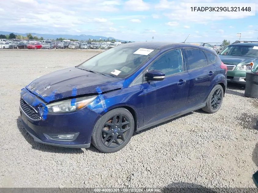 1FADP3K29GL321448 2016 Ford Focus Se