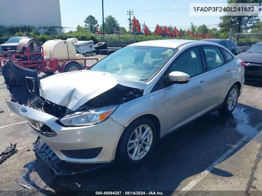 1FADP3F24GL241632 2016 Ford Focus Se