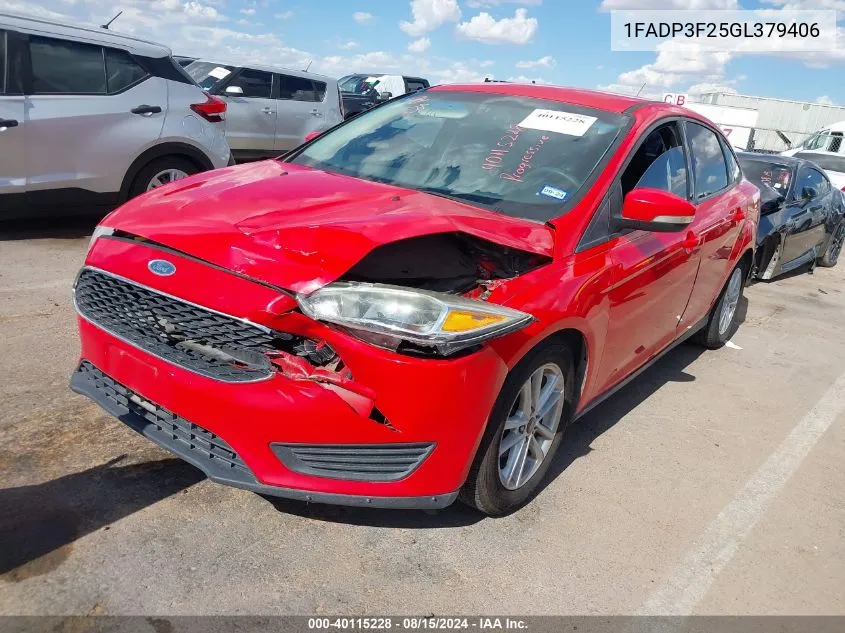 1FADP3F25GL379406 2016 Ford Focus Se