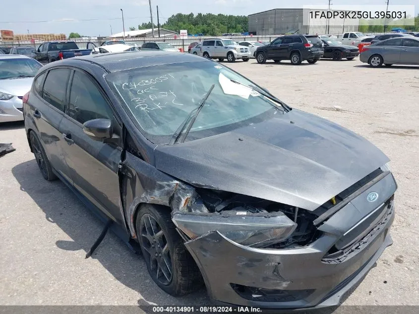 2016 Ford Focus Se VIN: 1FADP3K25GL395031 Lot: 40134901