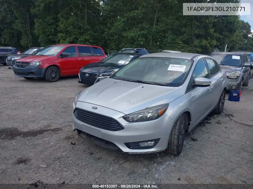 2016 Ford Focus Se VIN: 1FADP3FE3GL210771 Lot: 40153307