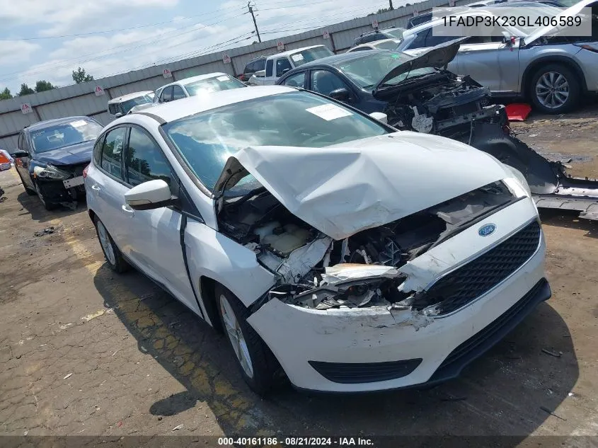 1FADP3K23GL406589 2016 Ford Focus Se