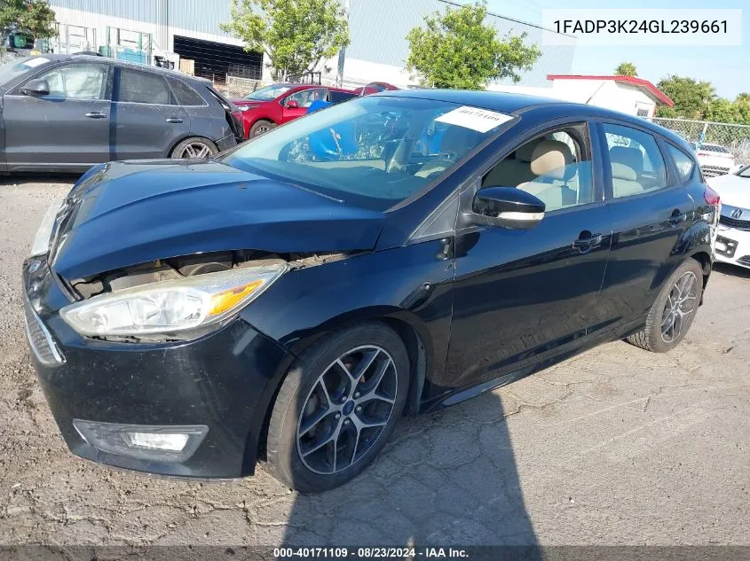 1FADP3K24GL239661 2016 Ford Focus Se