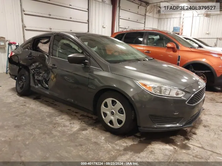 2016 Ford Focus S VIN: 1FADP3E24GL379527 Lot: 40179224