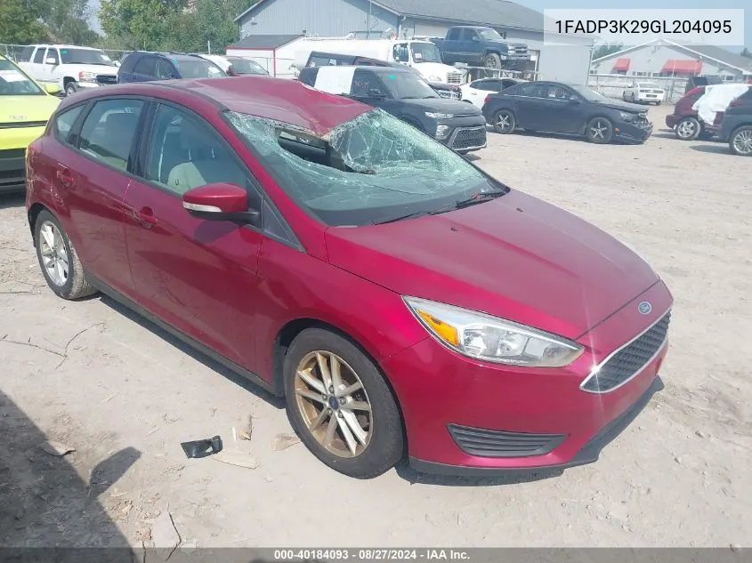 1FADP3K29GL204095 2016 Ford Focus Se