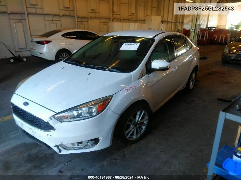 1FADP3F25GL282643 2016 Ford Focus Se