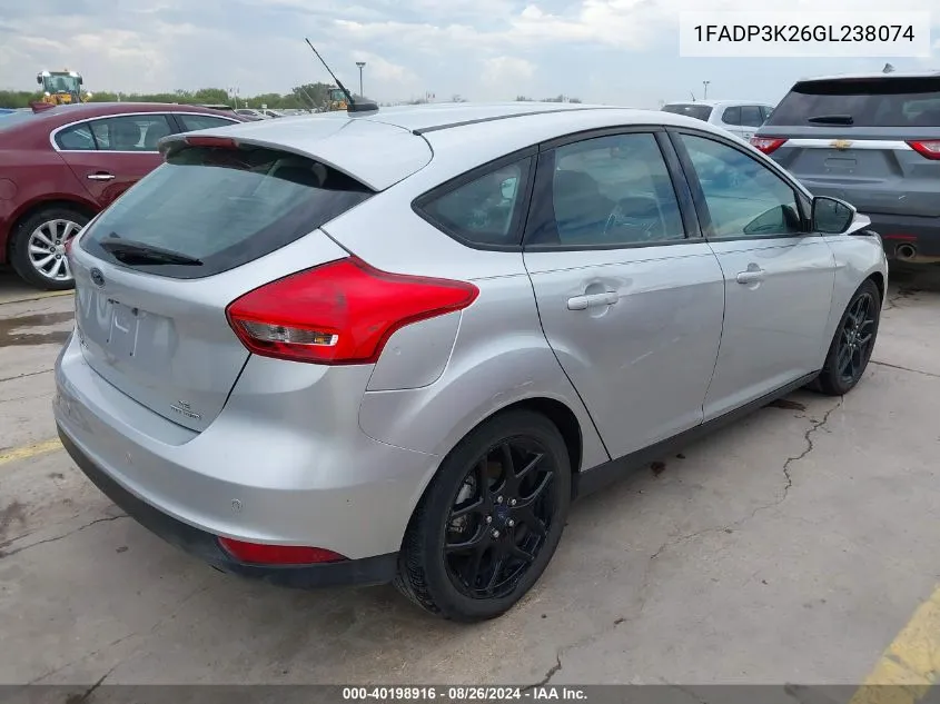 1FADP3K26GL238074 2016 Ford Focus Se