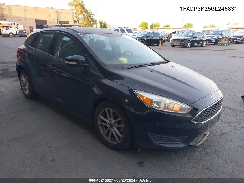 1FADP3K25GL246831 2016 Ford Focus Se