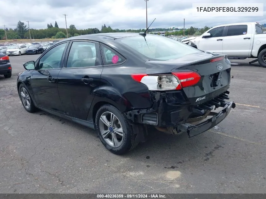 2016 Ford Focus Se VIN: 1FADP3FE8GL329299 Lot: 40236359