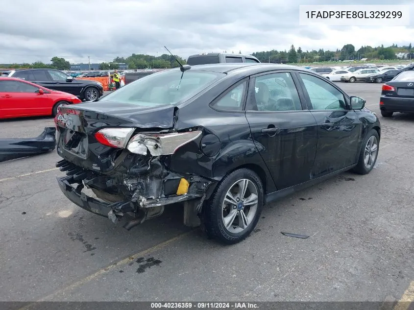 2016 Ford Focus Se VIN: 1FADP3FE8GL329299 Lot: 40236359